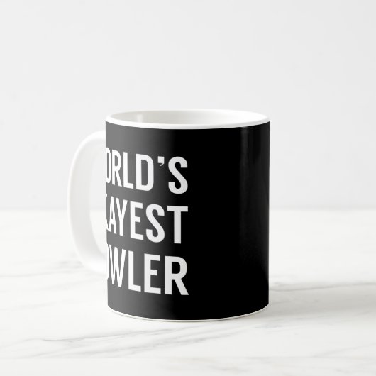 Mug World's Okayest Bowler - Fun Bowling (Devant gauche)