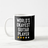 Mug Worlds Okayest Guitar Player Musique Amoureux Aman (Gauche)