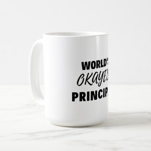Mug World's Okayest Principal 2 (Devant gauche)