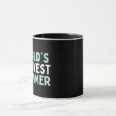 Mug World's Okayest Swimmer, cadeau pour les nageurs (Centre)