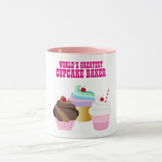 Mug Worlst CUPCAKE BAKER - Meilleur cadeau (Centre)