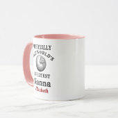 Mug Worlst Greatest Nanna Ajouter Votre Nom Grand-Mère (Devant gauche)