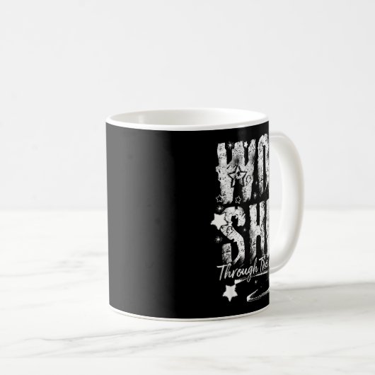 Mug Worship Through The Worry Christian Faith Retro Bi (Devant droit)