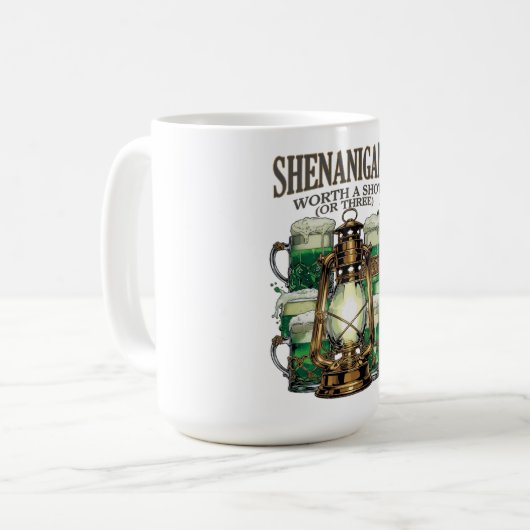 Mug Worth a Shot Lantern Toast Graphic Tee (Devant gauche)