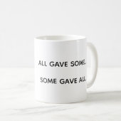 Mug Wounded Warriors Support (Devant droit)