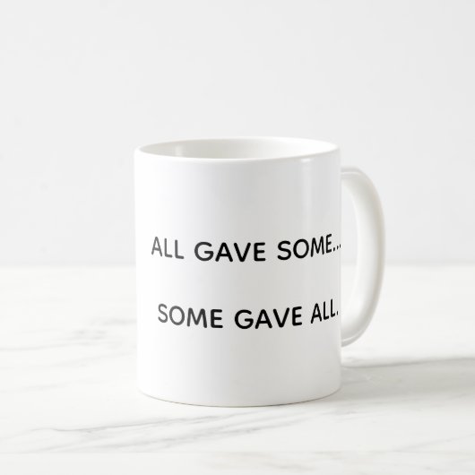 Mug Wounded Warriors Support (Devant droit)