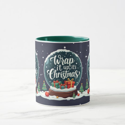 Mug Wrap It Up It’s Christmas Snow Globe Design (Centre)