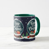 Mug Wrap It Up It’s Christmas Snow Globe Design (Devant droit)