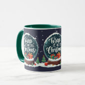 Mug Wrap It Up It’s Christmas Snow Globe Design (Devant gauche)