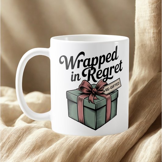 Mug Wrapped in Regret | Christmas Emotional Humor