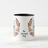 Mug Wreath d'automne de chien Samoyé (Centre)