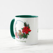 Mug Wreath de la souris de Noël (Devant gauche)