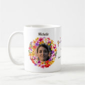 Mug Wreath Hawaïenne Avec 2 Portraits Personnalisés (Gauche)