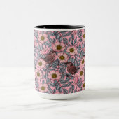 Mug Wrens en rose (Centre)
