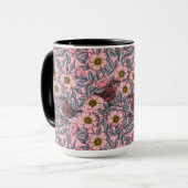 Mug Wrens en rose (Devant gauche)