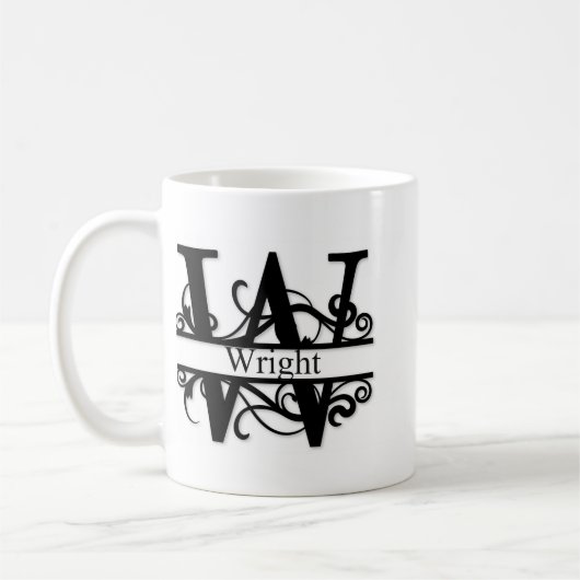 Mug Wright Monogram (Gauche)