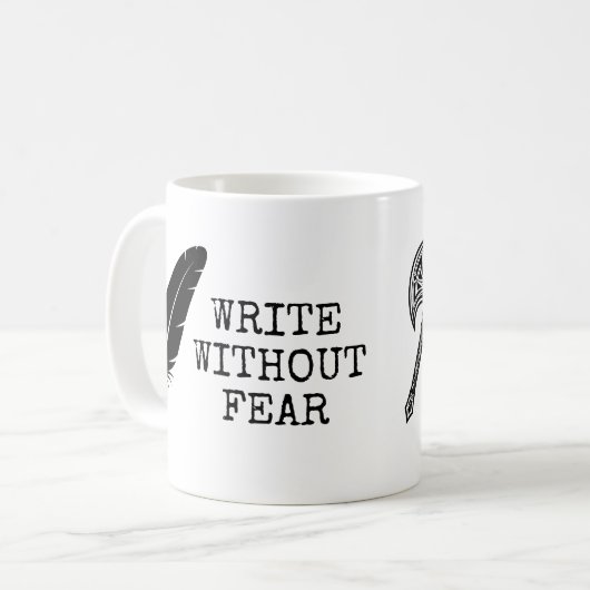 Mug Write Without Fear Edit Without Mercy Writers (Devant gauche)