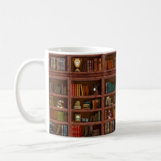 Mug Writer Reader Bookaholic Books Lover Bookworm (Gauche)