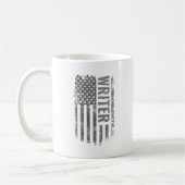 Mug Writer USA Flag Distressed design (Gauche)