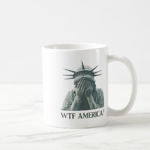 Mug Wtf America Statue De Liberty Cry