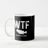 Mug Wtf Où est le poisson à grande bouche B Funny Fish (Gauche)