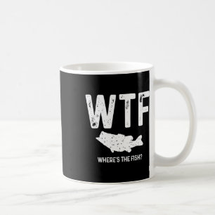 Mug Wtf Où est le poisson à grande bouche B Funny Fish