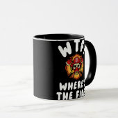 Mug WTF Où est le pompier ? (Devant droit)