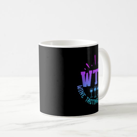 Mug Wtf Wine Tasting Friends Drinking Funny Saying Quo (Devant droit)
