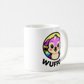 Mug Wuffoo Adventures Cute Kawaii Puppy animation logo (Devant droit)