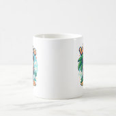 Mug Wuffoo Poppi Cute Kawaii Puppy Tropical Island (Centre)