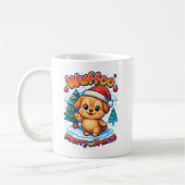 Mug Wuffoo Roony Merry X-mas Kawaii 3D Holiday (Gauche)