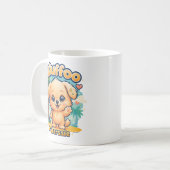Mug Wuffoo Starssie Kawaii Puppy Tropical Island (Devant gauche)