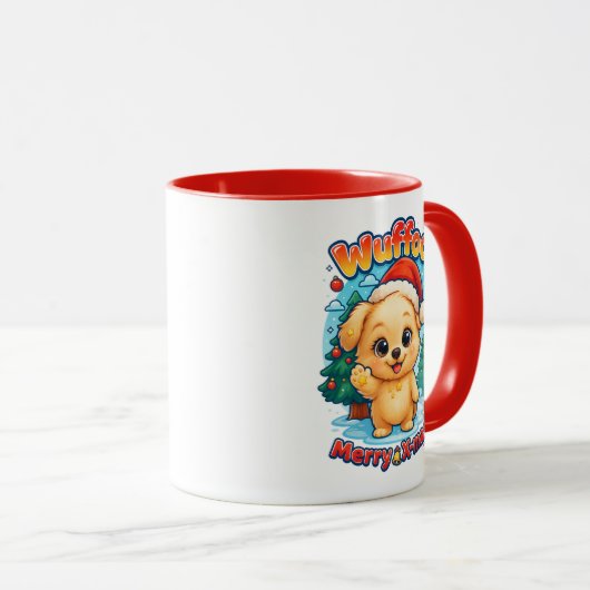 Mug Wuffoo Starssie Merry X-mas Kawaii 3D Holiday (Devant droit)