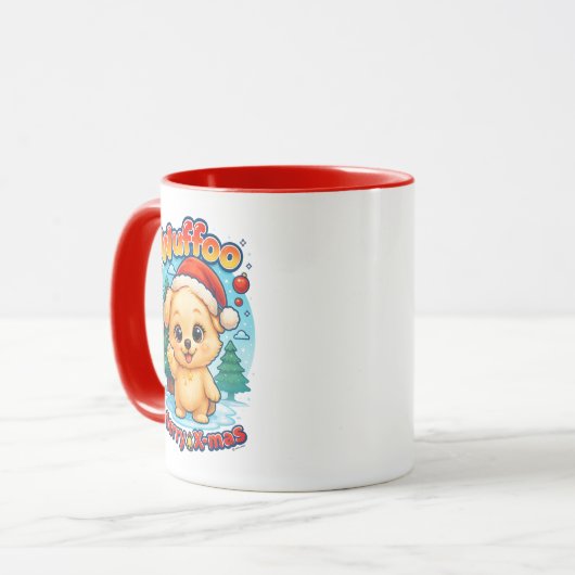 Mug Wuffoo Starssie Merry X-mas Kawaii 3D Holiday (Devant gauche)