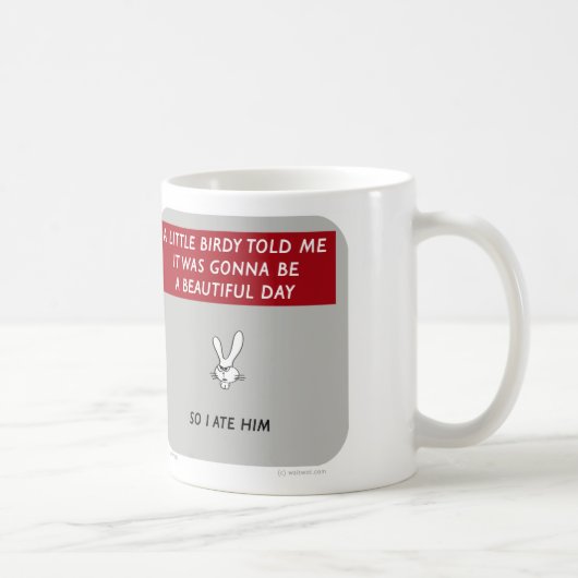 Mug WW046 waitwot "lapin de badass" peu birdy (Droite)
