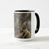 Mug WW1 1918 Les femmes qui travaillent dans une usine (Devant droit)