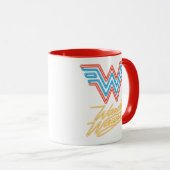 Mug WW84 | Logo Wonder Woman Neon Light (Devant droit)
