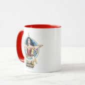 Mug WW84 | Save the Day Wonder Woman Retro Comic Art (Devant gauche)