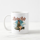 Mug WWII Bomber "Lucky Lady" Nose Art (Gauche)