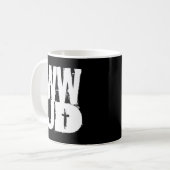 Mug WWJD ce qui Jésus ferait (Devant gauche)