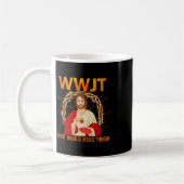 Mug Wwjt Que lancerait Jésus Disc Golf Fun  (Gauche)
