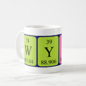 Mug Wynn nom de table périodique (Devant gauche)