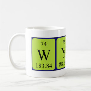 Mug Wynn nom de table périodique