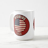 Mug Wyoming États-Unis d'Amérique (Devant gauche)
