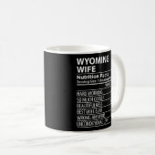 Mug Wyoming Wyoming Comment la valeur nutritive Facts  (Devant droit)