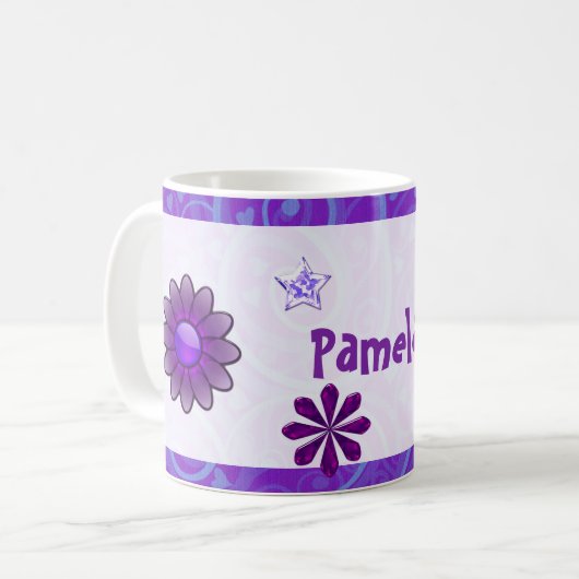 Mug Wysteria Jeweled 3D AJOUTER VOTRE NOM (Devant gauche)