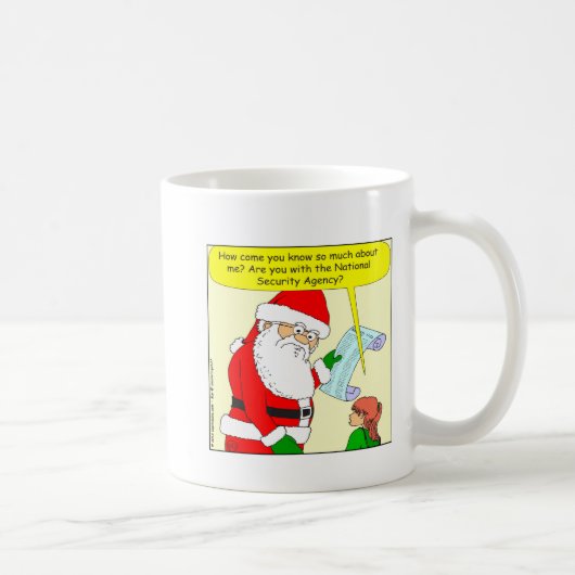 Mug x43 père Noël travaille pour la bande dessinée NSA (Droite)