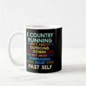 Mug X-country Running Is Outwork Your Past Self Sitive (Gauche)