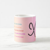 Mug "X" initial (11oz) (Centre)