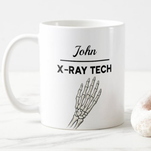 Mug X-RAY TECH Personalized Name Radiography